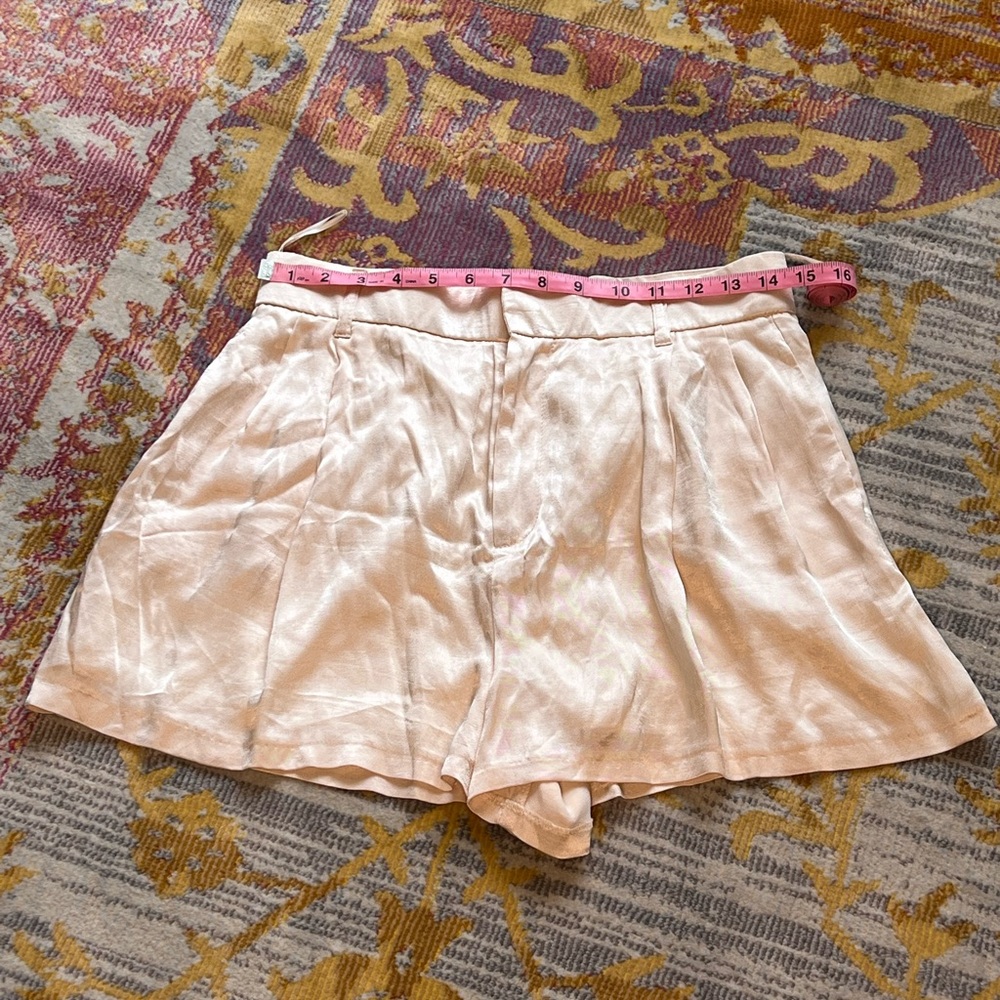 Zara satin shorts